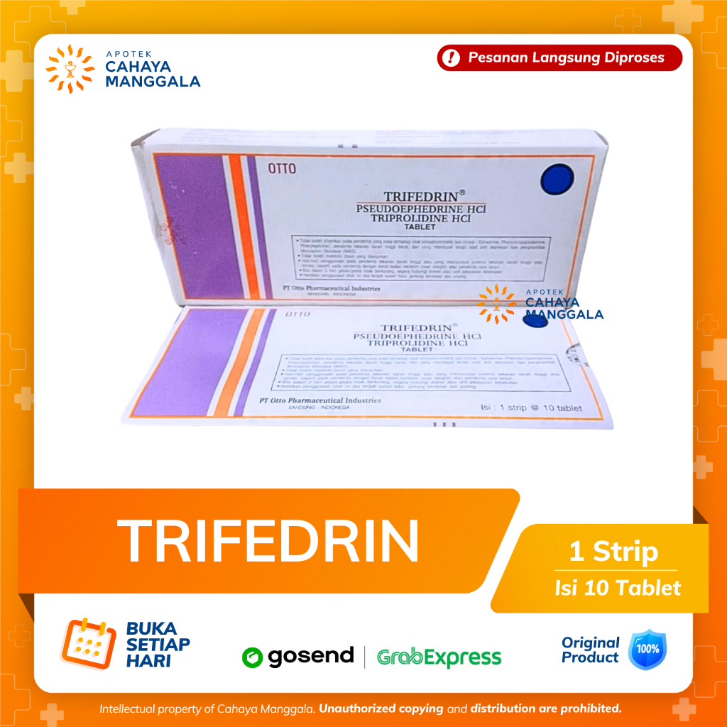 TRIFEDRIN TAB PER STRIP 10 TABLET