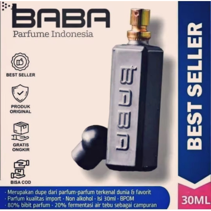 Parfum Pria Wanita Viral Baba Parfume INDONESIA Original 100% HALAL Best Seller Murni Murah Wangi Ar