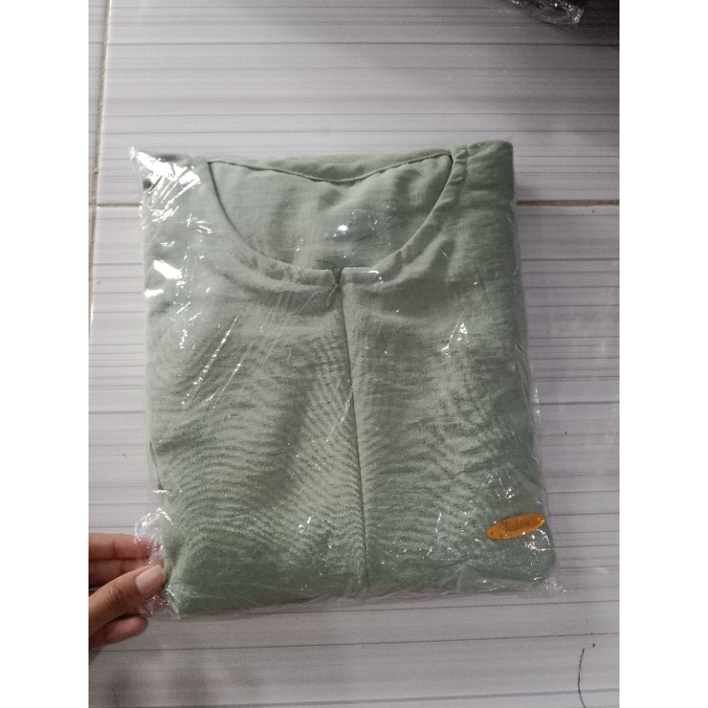 [BEST SELLER] Daily Polos Long Busui | Gamis Simple Abaya-Sage