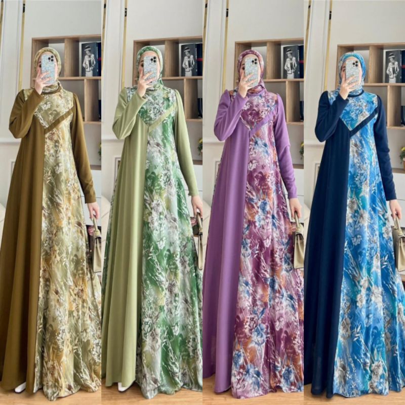 Gamis Set Hijab Syahmira By Glamz 1562