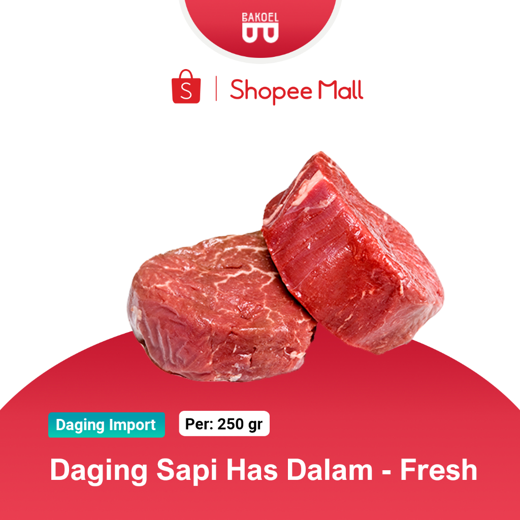 

Daging Sapi Has Dalam - ASLI FRESH - (Bukan Frozen) - Bakoel Sayur Online