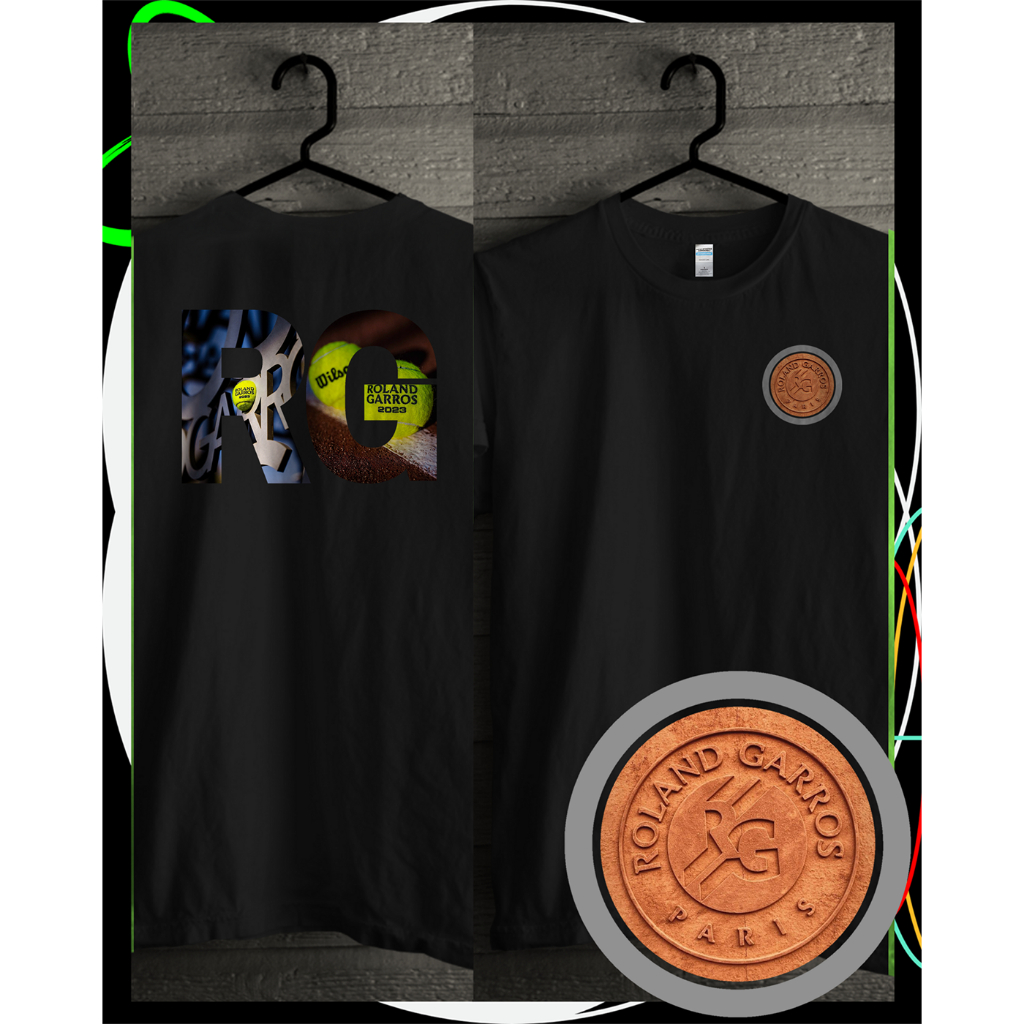 Kaos Tennis Wilson Roland Garros TShirt Tennis Kaos Tenis Wilson TShirt Tenis Baju Pria Distro Baju 