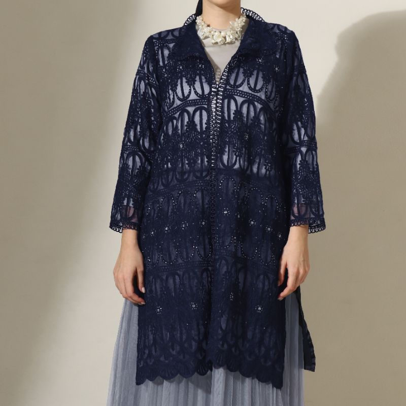 Magani Outer Brokat | Outer Wanita bordir kebaya | Outer Brokat Kondangan Beads Payet
