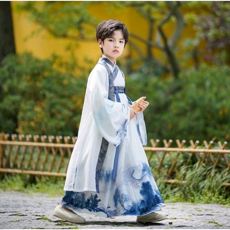 Hanfu kostum China usia 6-7 tahun