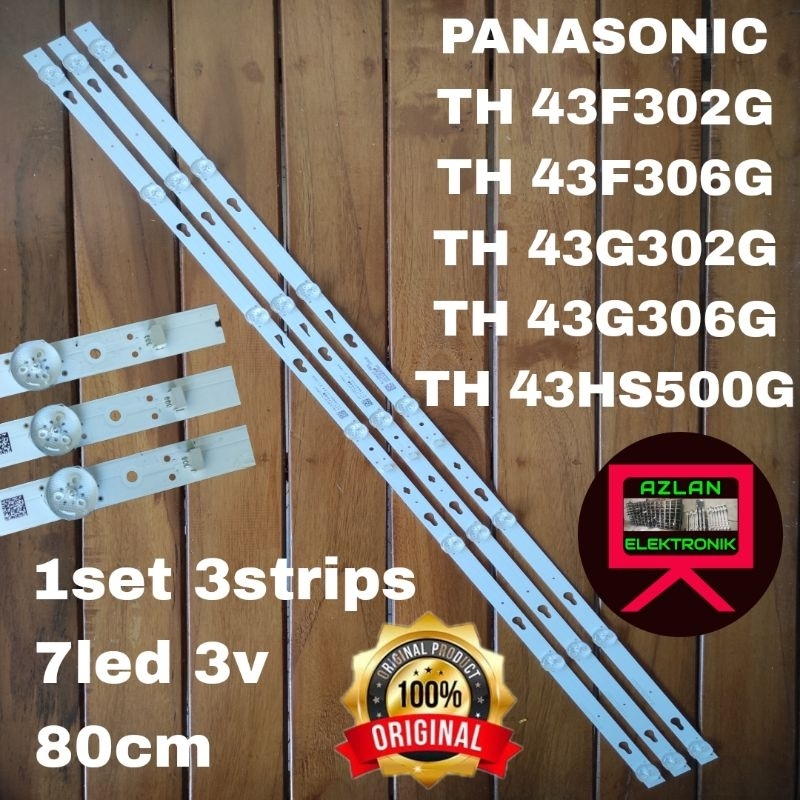 BACKLIGHT LED TV PANASONIC 43" TH 43F302G 43G306G 43HS BL LAMPU 43IN