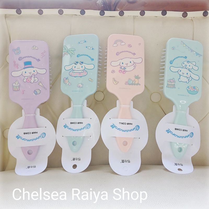 Sisir Kotak Gagang Sanrio Cinnamoroll Pastel Cinamorol Cinamoroll Cinnamonroll Kawaii Original
