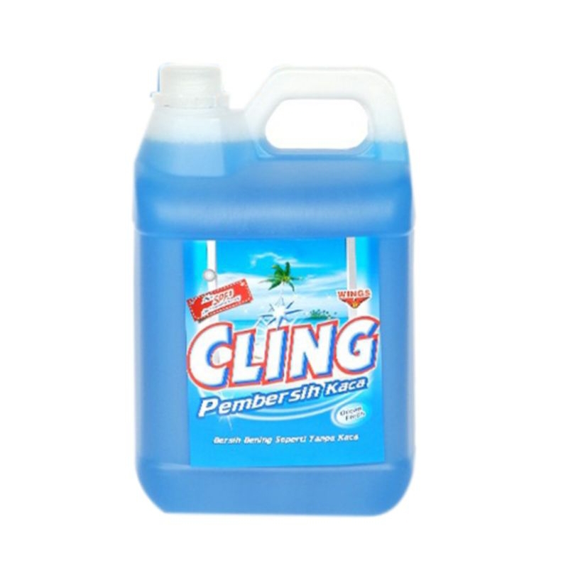Cling 5 liter pembersih kaca +packing dus