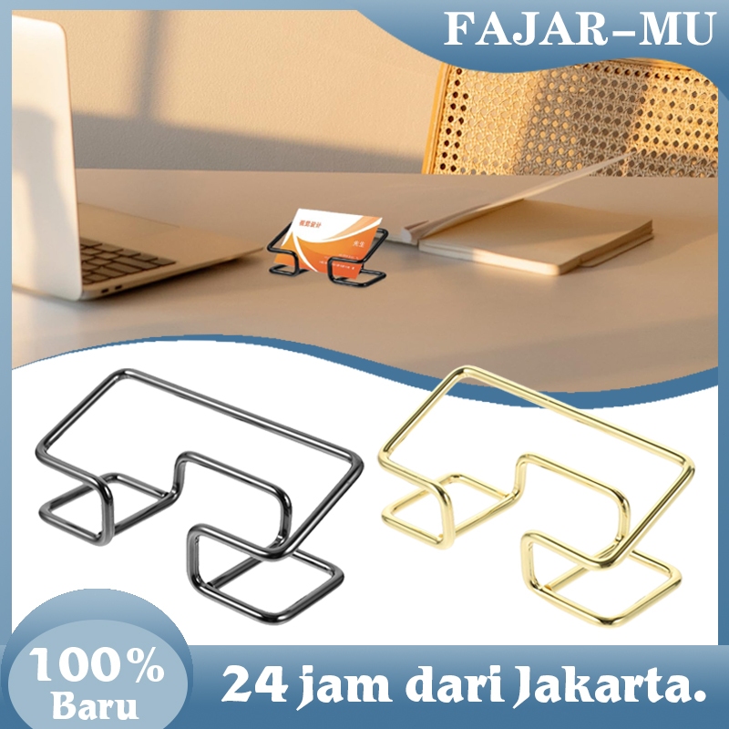 

Tempat Kartu Nama Bahan Logam Rak Penempatan Kartu Nama Name Card Holder Kantor Stand Kartu Nama