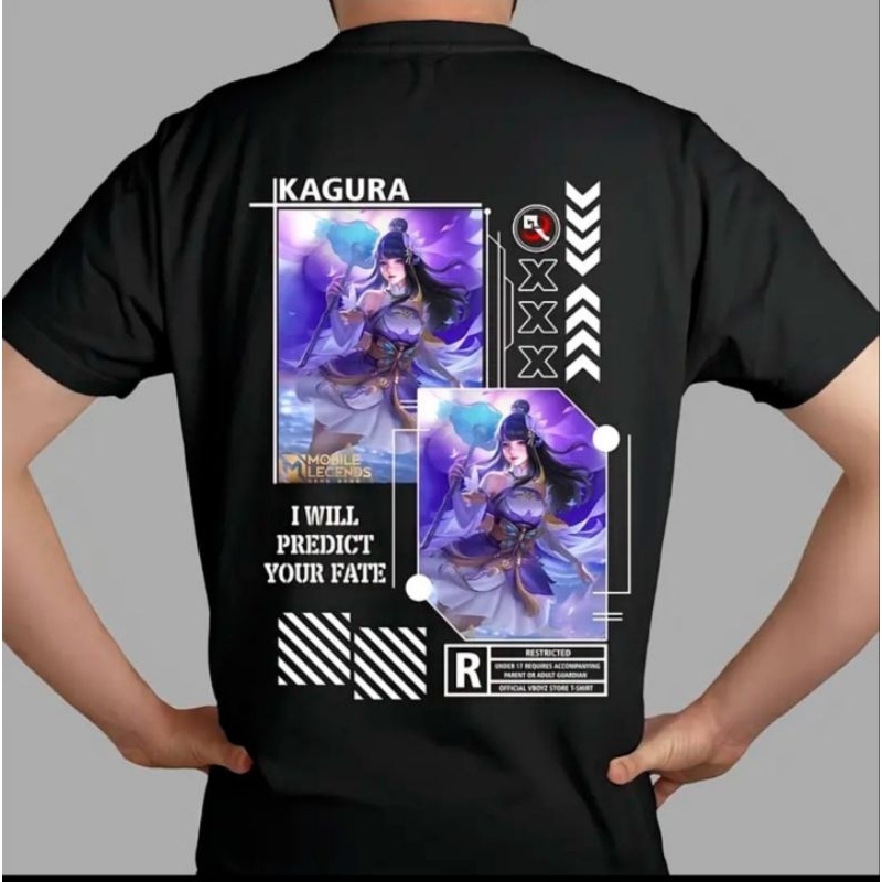 KAOS MOBILE LEGEND KAGURA HERO,MLBB TSHIRT UNISEX