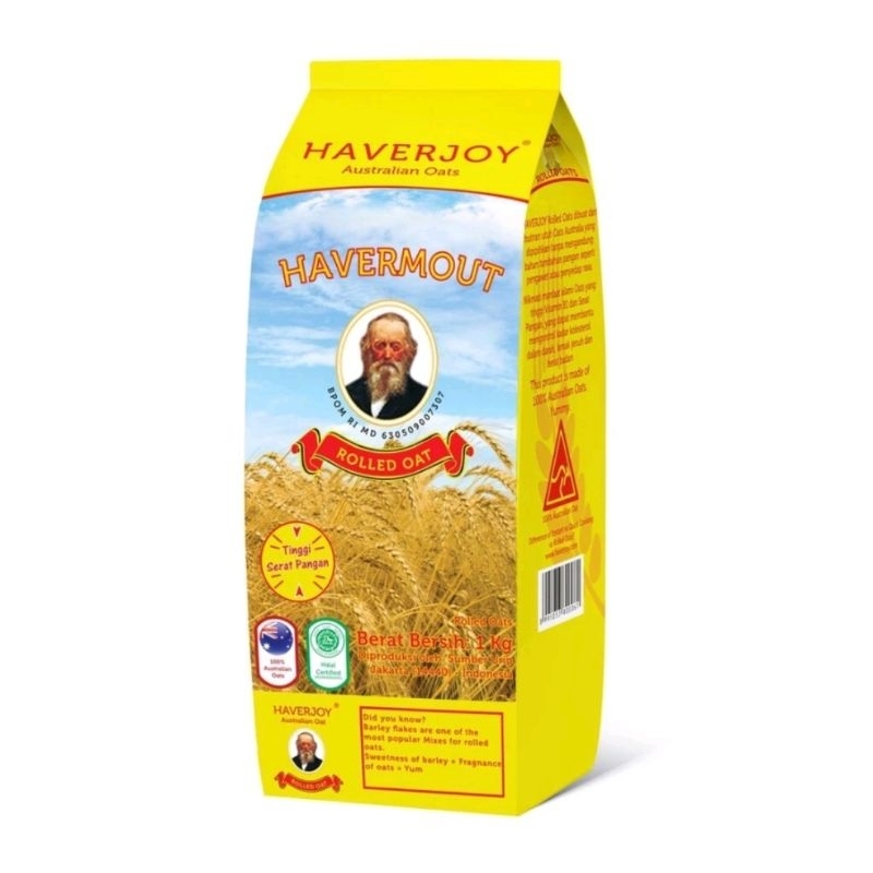 

Haverjoy Australian Rolled Oat / Instan Oat / Havermout Oatmeal 1 Kg
