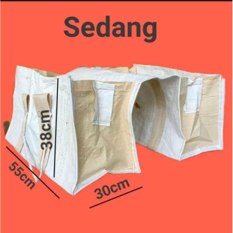 tas ronjot,tas obrok bahan terpal ukuran sedang