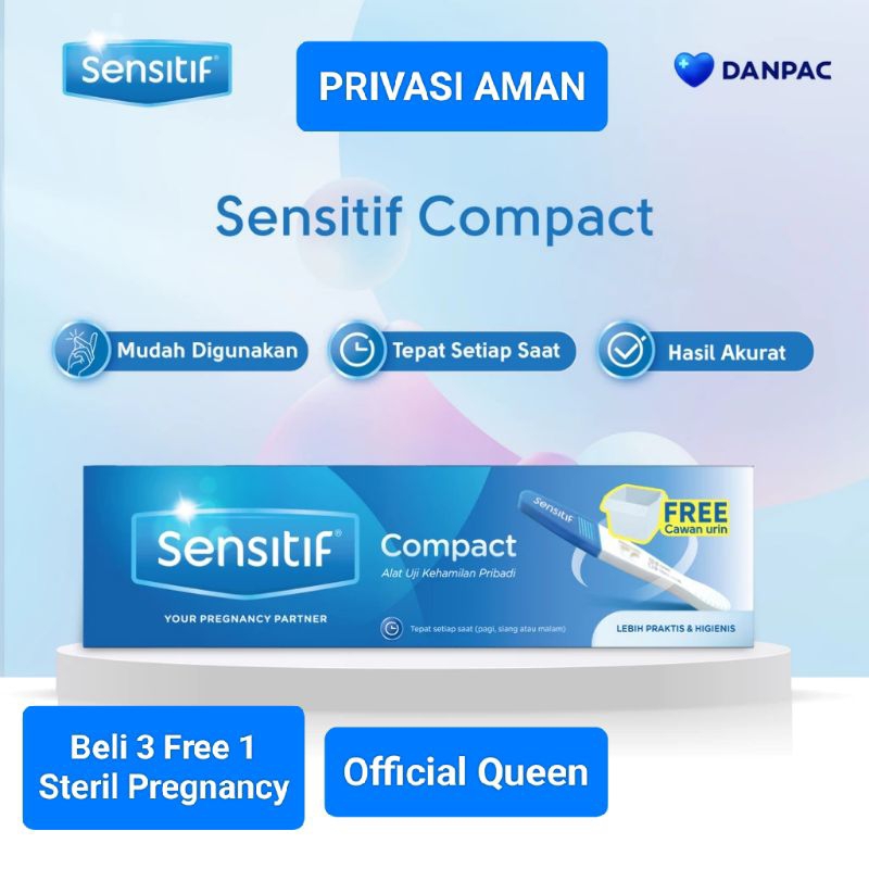 Testpack Test pack Tes hamil test kehamilan Tespek privasi aman Sensitif compact strip dan Uc alat t
