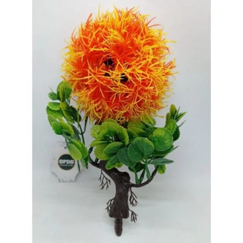 Bonsai Rumput Kriwul Tanpa Vas Bonsai Bunga Hias Siap Pakai Tanpa Bonsai Bunga Bulat Hias Meja