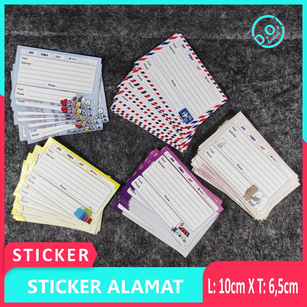 Sticker Alamat / Label Pengiriman / Stiker Alamat Pengiriman Olshop / Stiker Alamat Pengiriman Onlin