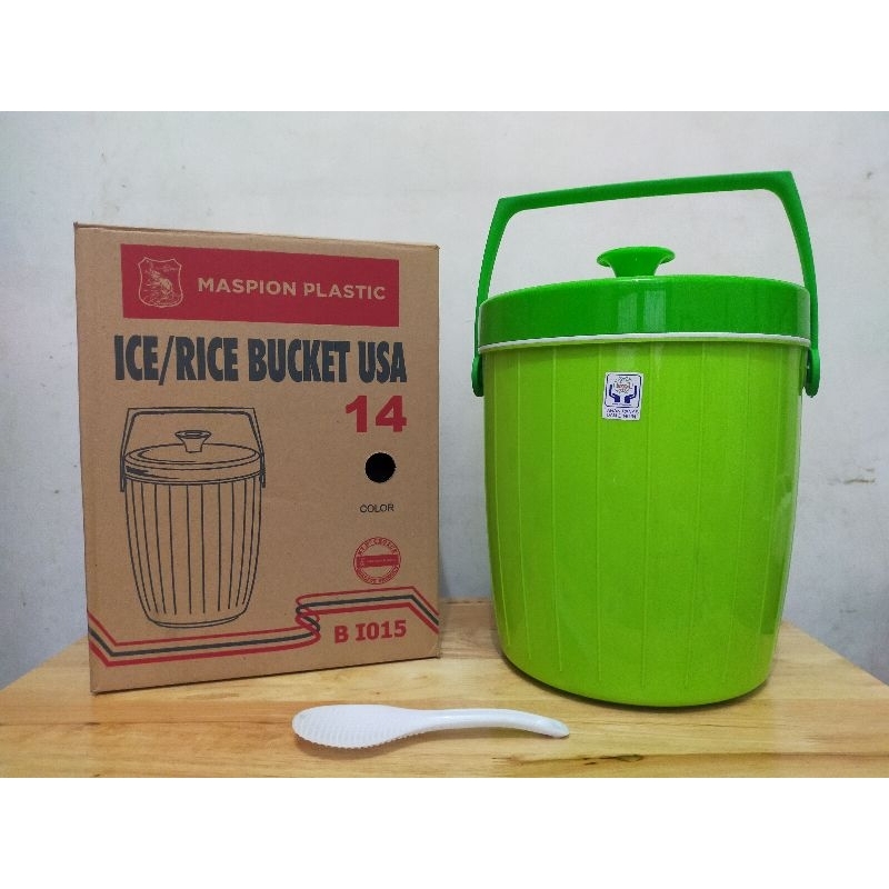 Termos Nasi 14Liter Maspion / Rice Ice Bucket Maspion USA 14 / Tempat Es 14Liter / Termos Nasi Tahan