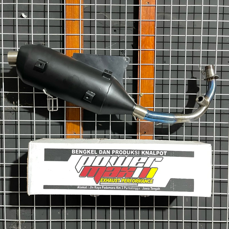 Knalpot Standar Racing Vespa Matic Full System PNP