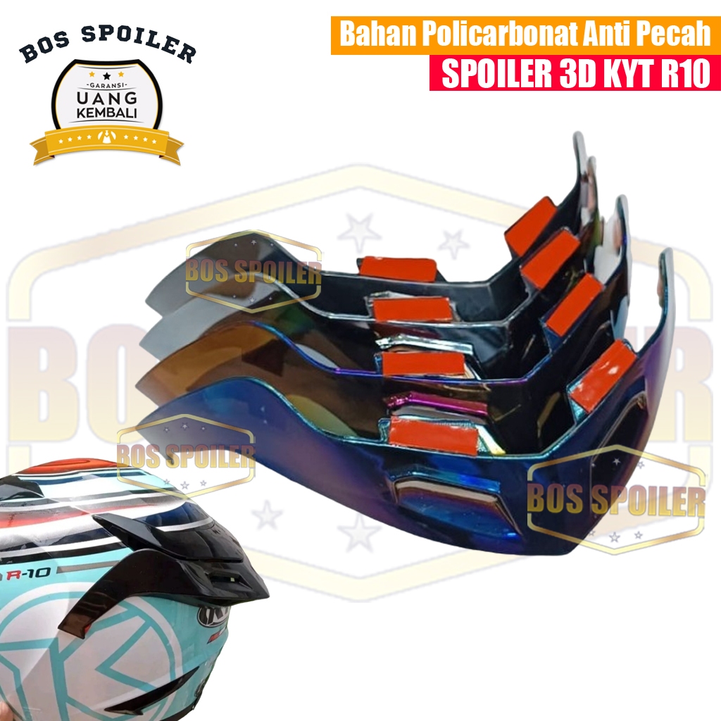 Spoiler Helm KYT R10 3D / SPOILER HELM KYT R10 3D spoiler helm 3D KYT R10 - spoiler helm kyt r10 3d 