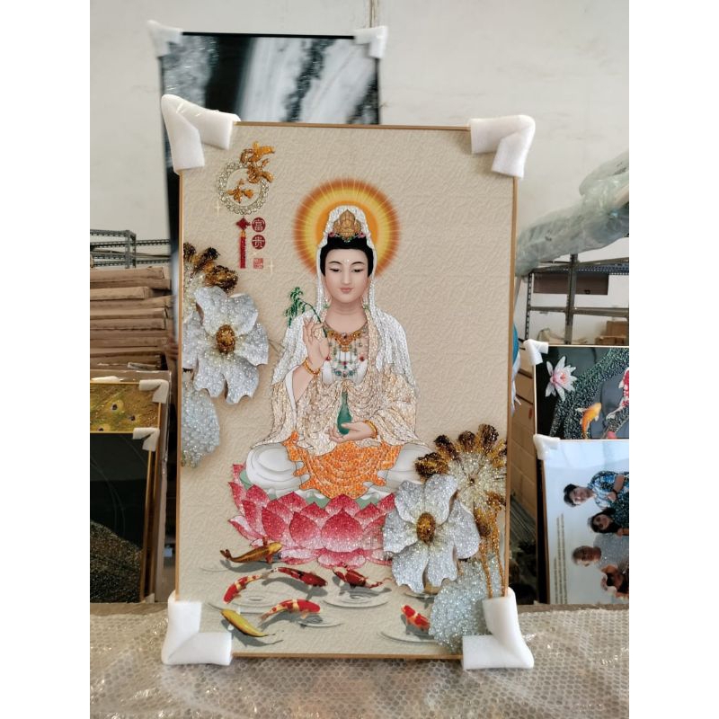 lukisan Porcelain Diamond 5d gambar Dewi kwan im