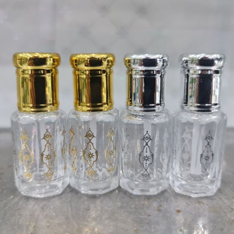 hA Botol Tola Batik isi 24 Botol 6ml dan 3ml  Botol tola ukir batik gold silver
