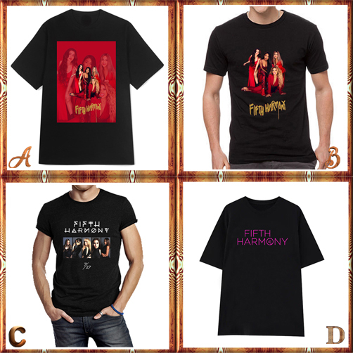 Kaos Fifth Harmony Tshirt Bahan 100% Cotton
