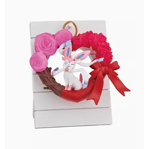 Re-Ment Rement Pokemon - Happiness Wreath - Blind Box Figure Surprise Mystery Box (Random) - Sylveon