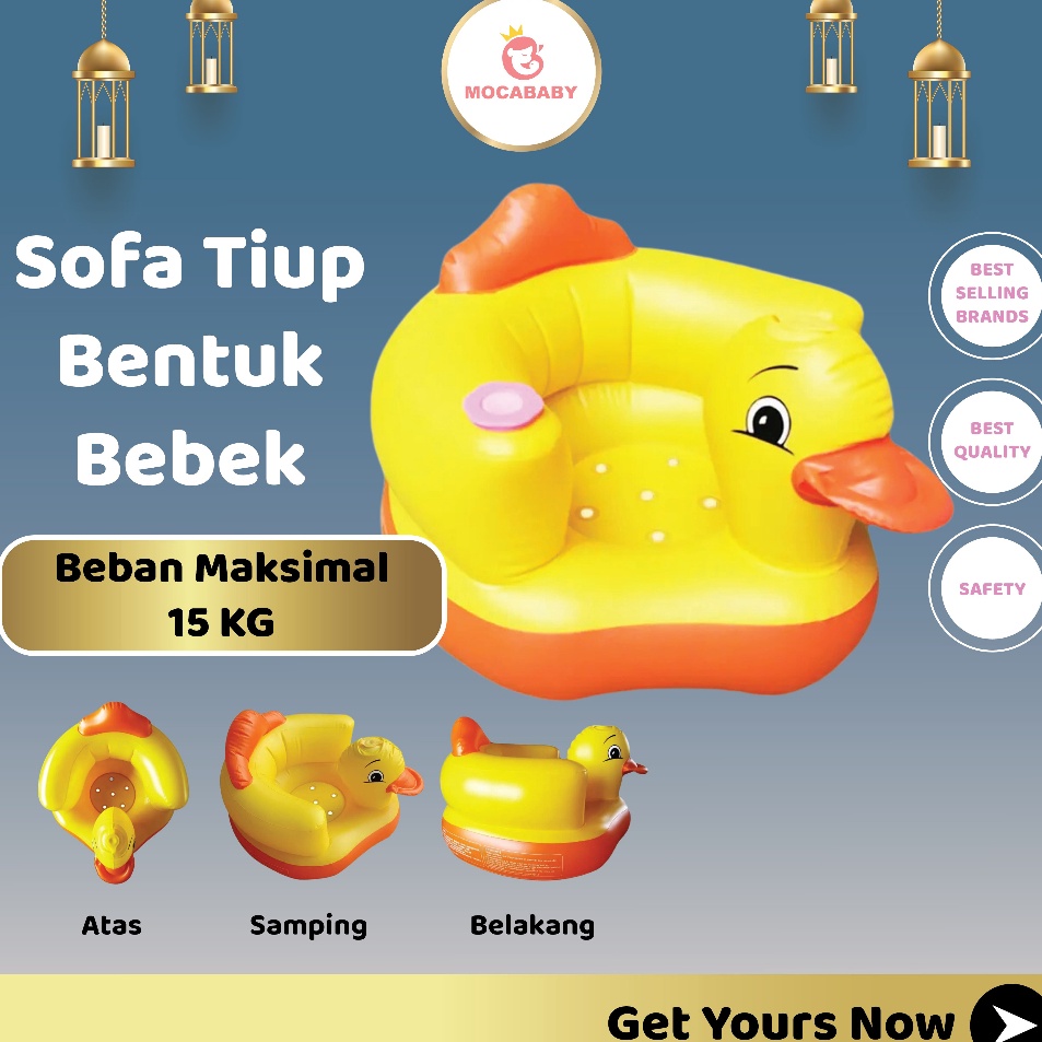 bU Mocababy Sofa kursi makan bayi belajar duduk balon baby chair Musik kursi duduk bebek sofa bayi B