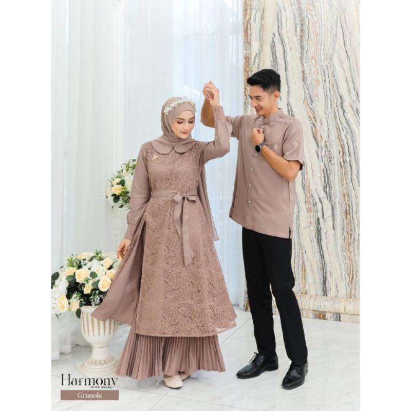 Ready Stok Harmony On The Land Couple Sarimbit by Nararya | Couple Brukat | Couple Mewah | Sarimbit 