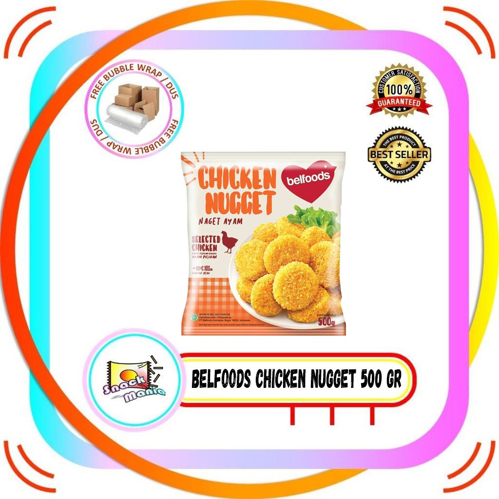

Belfoods Selected Chicken Nugget ~ 500 gr Nuget Ayam Original