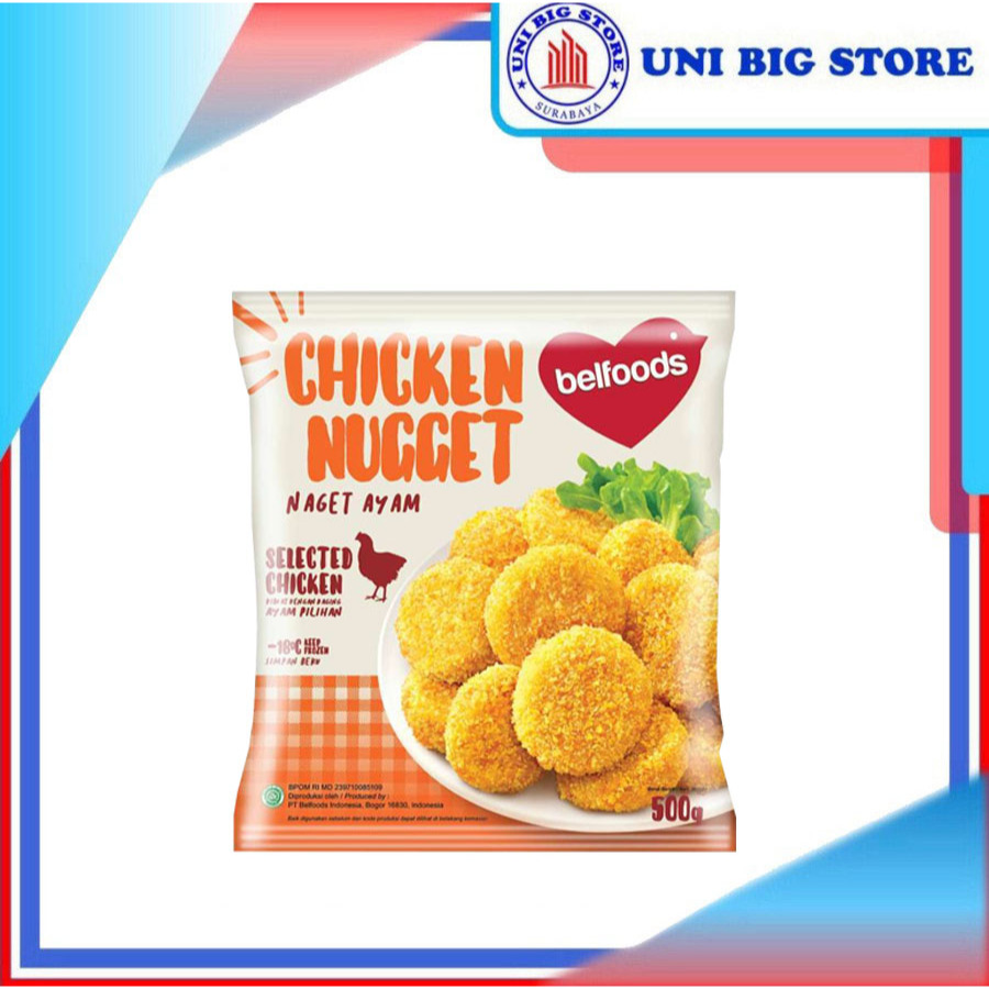 

Belfoods Selected Chicken Nugget 500 gr Nuget Ayam Original