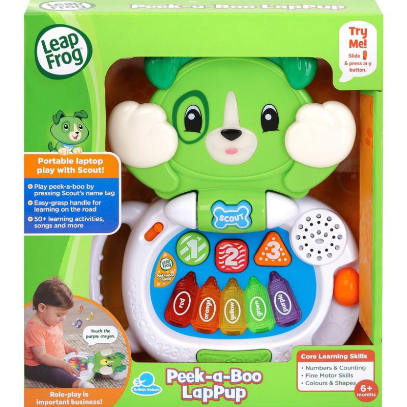 Leapfrog my peek a boo lappup mainan edukasi anak laptop