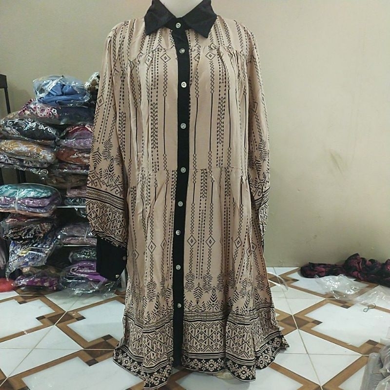 Atasan tunik bahan Rayon premium brand Za*A