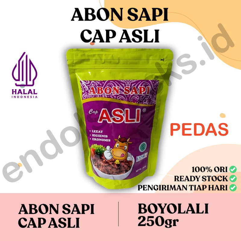 

ABON SAPI CAP ASLI Manis / Pedas 250GR