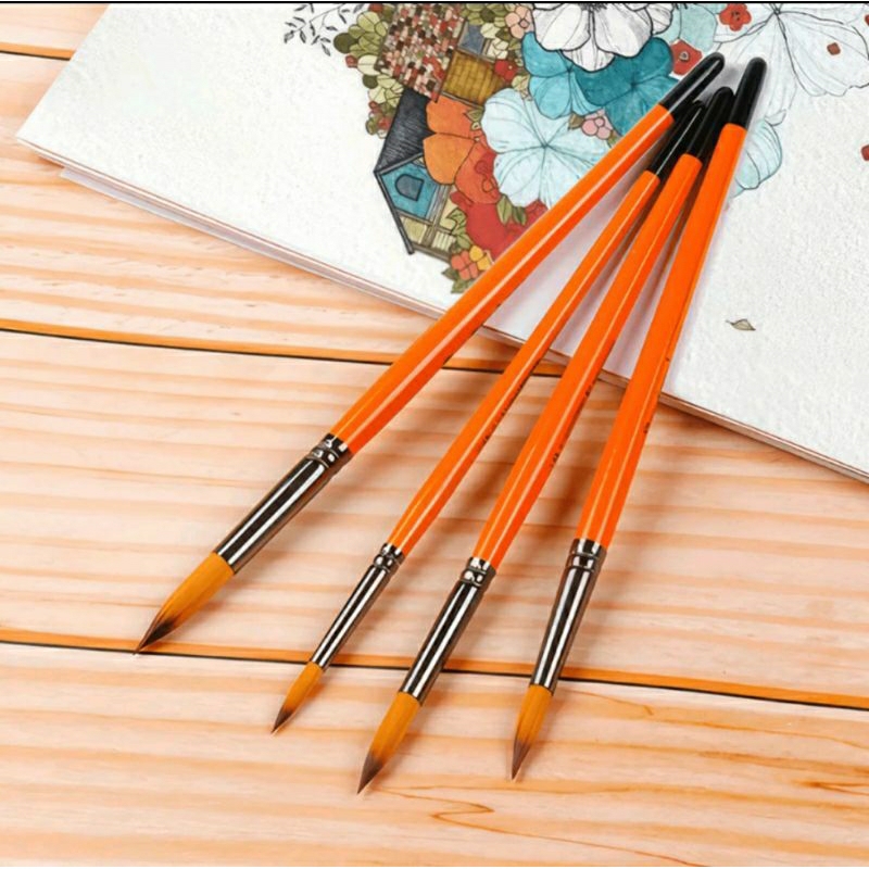 

Kuas Lukis Besar 画笔 Pointed Nylon Hair Paintbrush Kuas Lukis Lancip