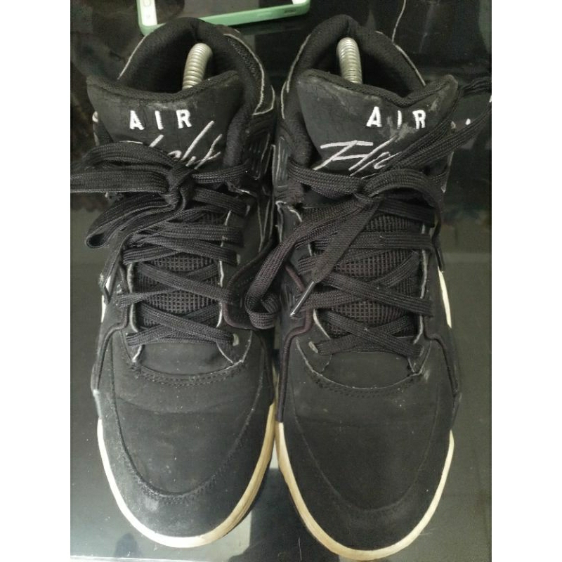 sepatu seken brand ori nike air flight black size 41 insole 26