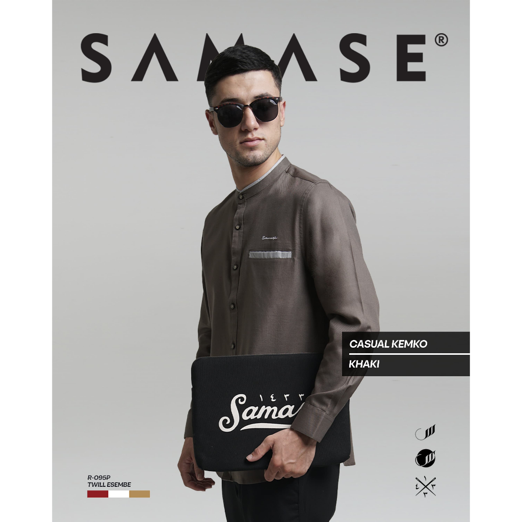 SAMASE Kemko Kemeja Koko Casual Terbaru Original R-095P