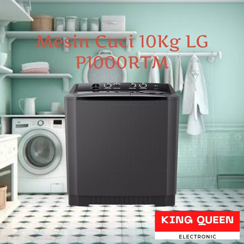 Mesin Cuci 10 kg LG P1000RTM