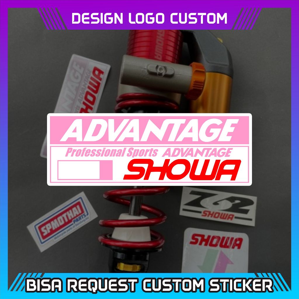 FULL 1 LEMBAR STIKER SHOCK BREAKER SHOWA ADVANTAGE