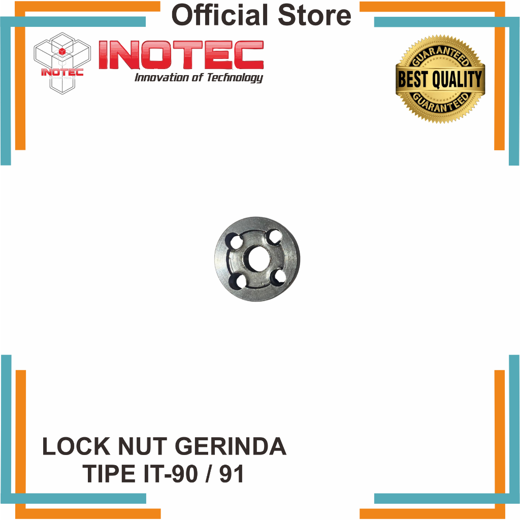 LOCK NUT / PENGUNCI MATA GERINDA 90 / 91 INOTEC