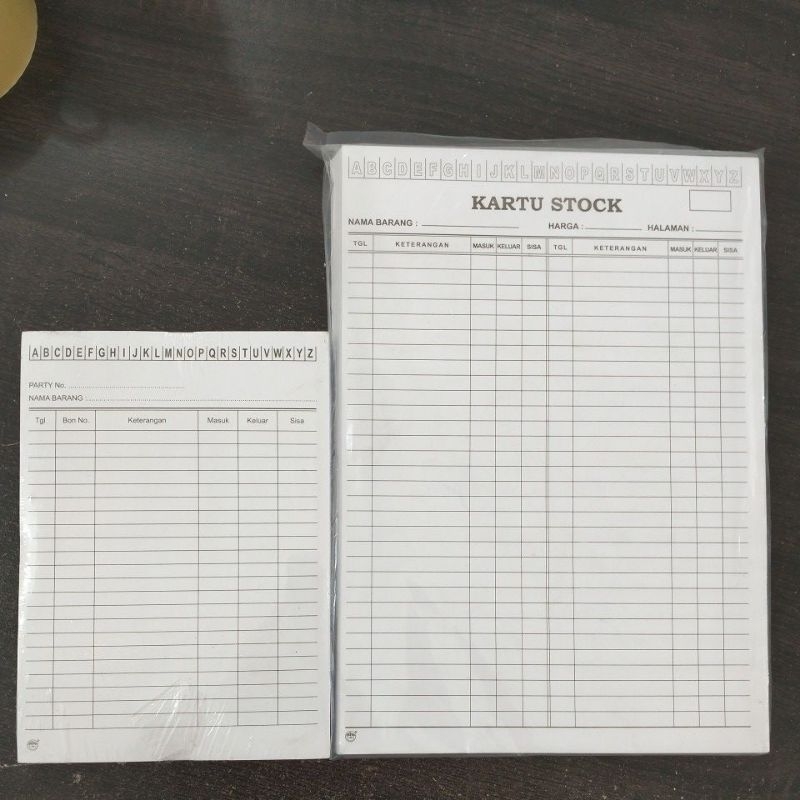 

Kartu Stock ukuran Besar