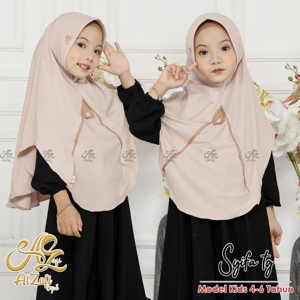 HIJAB INSTAN ANAK PET MATT JERSEY PREMIUM BY AL ZAFI - SYIFA TG