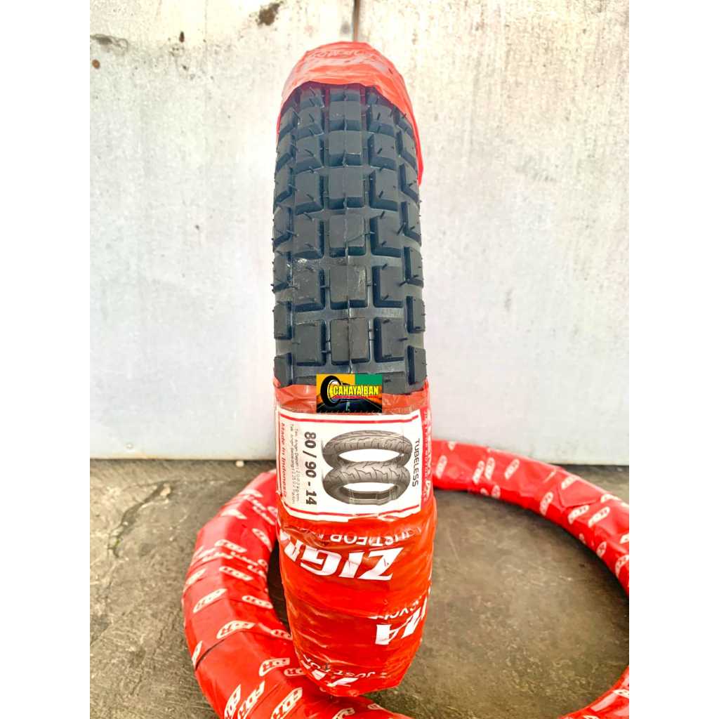 Ban Trail Zigma 80/90-14 Ring 14 Tubeless ban 80/90-14 ban ring 14 ban zigma ban tubles ban motor ri