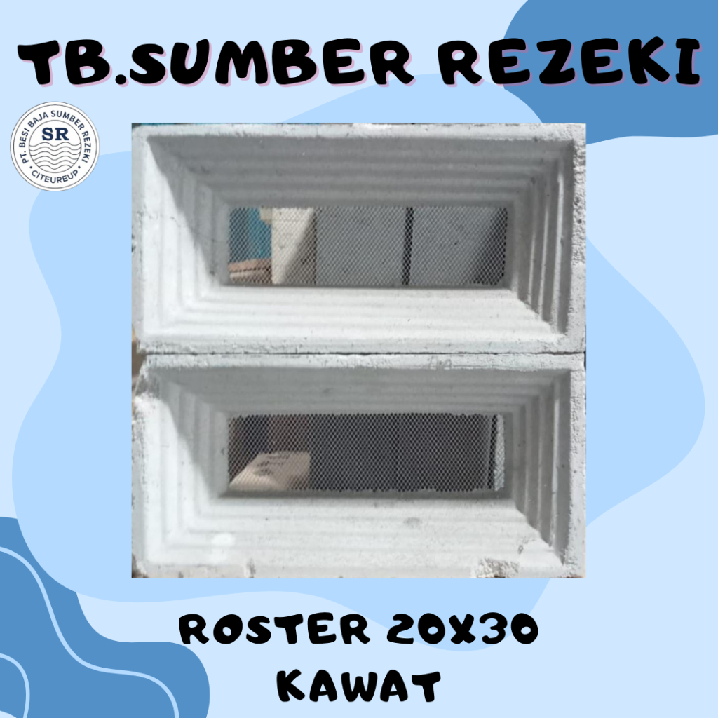 ROSTER BETON MINIMALIS MODEL TERBARU / ROSTER 20X30 KAWAT/LUBANG ANGIN