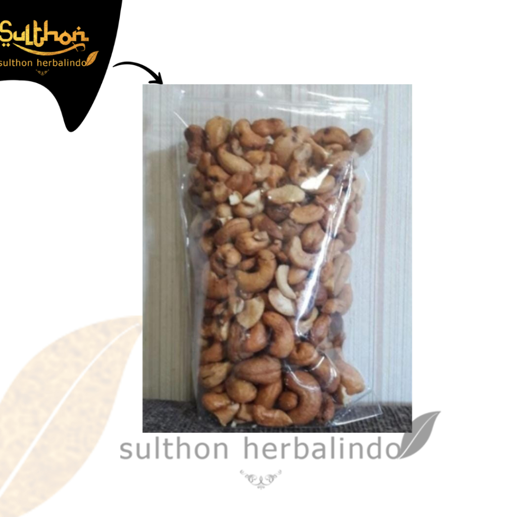 

Kacang Mede Matang utuh , berat 200 gram , asin Gurih