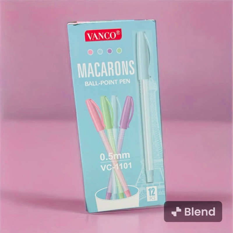 

(12 PC) BOLPEN TINTA HITAM 0.5 MM MERK VANCO VC-1101