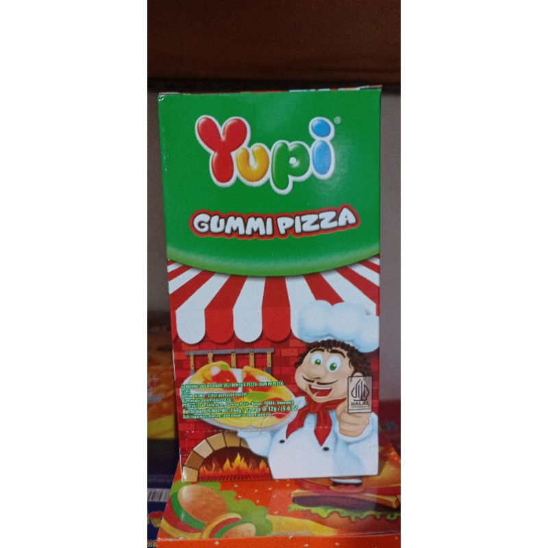 

YUPI GUMMI PIZZA 1KOTAK ISI 12PCS