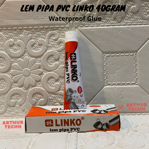 

TERMURAH Lem Pipa PVC Waterproof LINKO Murah 40 gram Lem Pipa Bening 40gr MEREKAT DALAM AIR ANTI AIR