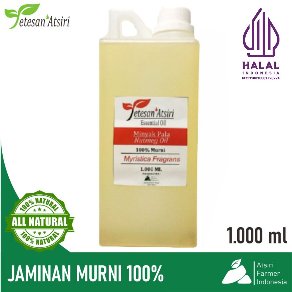 minyak atsiri murni minyak atsiri pala 1.000 ml minyak pala murni 1.000 ml nutmeg oil 1.000 ml murni