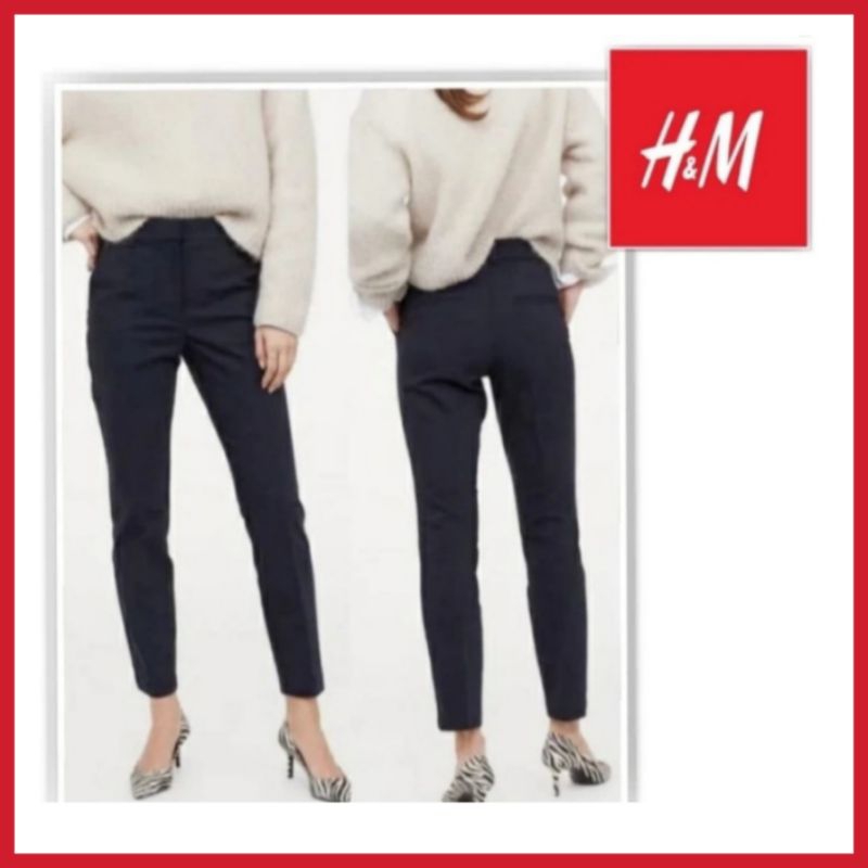 Celana Panjang Wanita Perempuan Cotton Twill Trousers HM