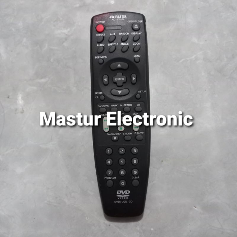 REMOTE REMOT DVD VCD AIWA RC-BVL04 ORIGINAL ASLI