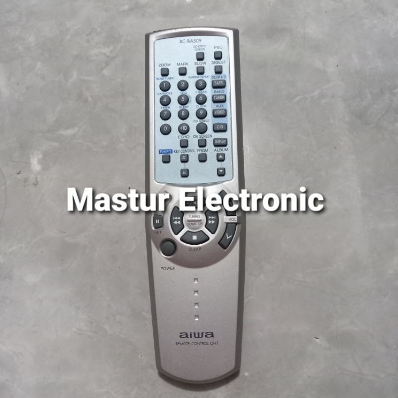 REMOTE REMOT DVD COMPO AIWA
RC-BAS09 ORIGINAL ASLI